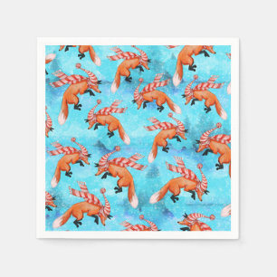 Serviette En Papier Papier Renard Jumping Napkin