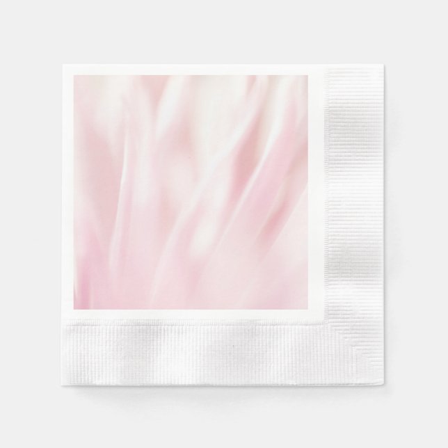 Serviette En Papier Papier rose brossé Napkin (Devant)