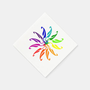 Serviette En Papier Papier - Roue couleur