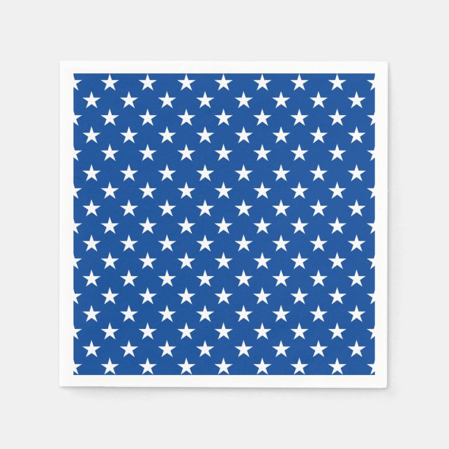Serviette En Papier Papier serviettes-étoiles patriotiques (Devant)