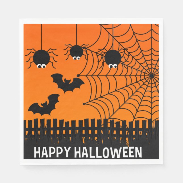 Serviette En Papier Papier-serviettes-Halloween (Devant)