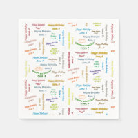 Papier serviettes Juin, 4 Anniversaire