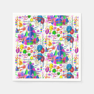 Serviette En Papier Papier serviettes Juin, 5 Anniversaire