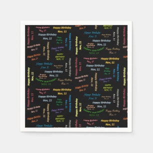Serviette En Papier Papier serviettes Novembre, 11 Anniversaire