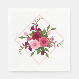Serviette En Papier Papier serviettes Roses Vintages