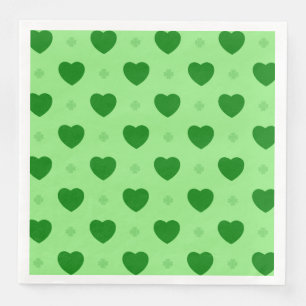 Serviette En Papier Papier shamrock Coeur
