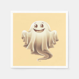 Serviette En Papier Papier souriant Halloween Ghost Napkin