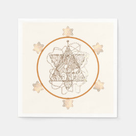 Serviette En Papier Papier Star juif très élégant