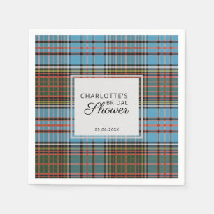 Serviette En Papier Papier Tartan Fête des mariées Clan Anderson