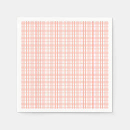 Serviette En Papier Papier Tartan rose serviettes Berry Décor Première