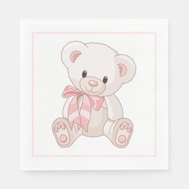 Serviette En Papier Papier Teddy Bear (Devant)