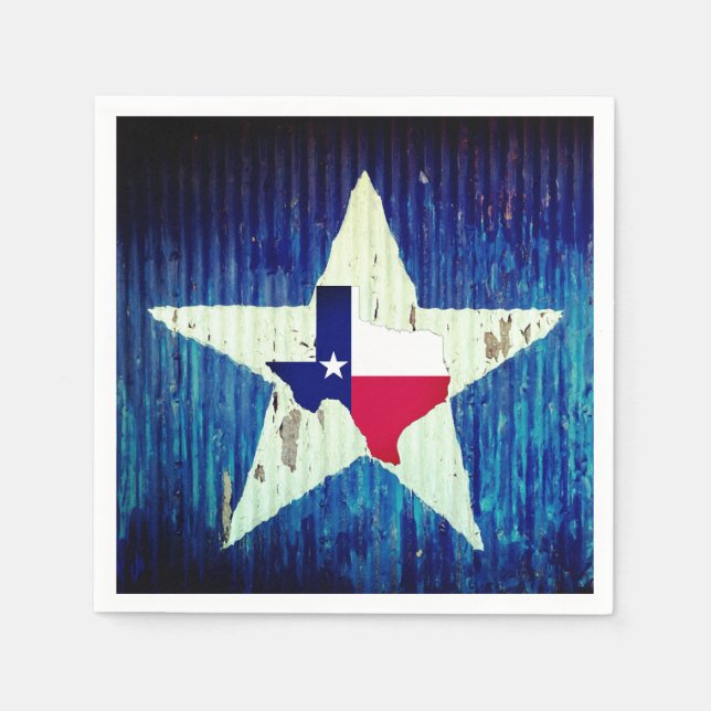 Serviette En Papier Papier Texas Napkin (Devant)