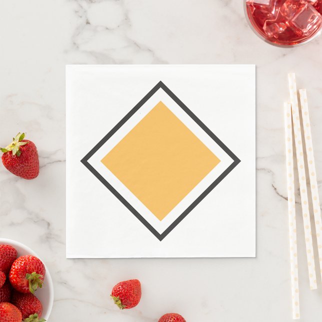 Serviette En Papier Papier triangle orange (Créateur téléchargé)