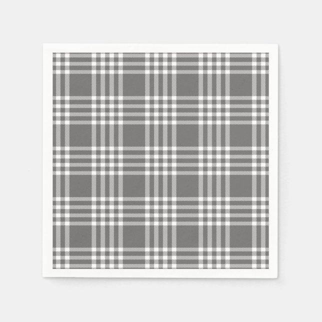Serviette En Papier Papier Vacances Plaid Gras Moderne Napkin (Devant)