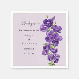 Serviette En Papier Papier violet violet profond Napkin