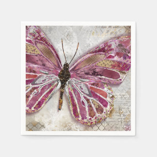Serviette En Papier Papillon