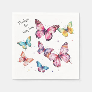 Serviette En Papier Papillon