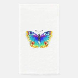 Serviette En Papier Papillon Arc-en-ciel Paon Œil