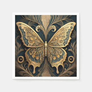 Serviette En Papier Papillon Art nouveau