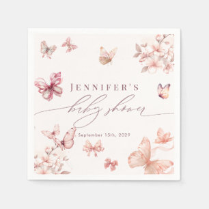 Serviette En Papier Papillon Coquette    Fête de Naissance Papillons 