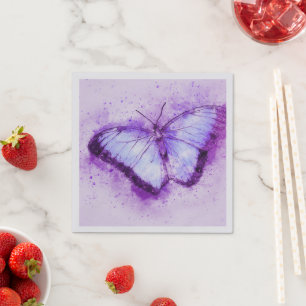 Serviette En Papier Papillon d'art