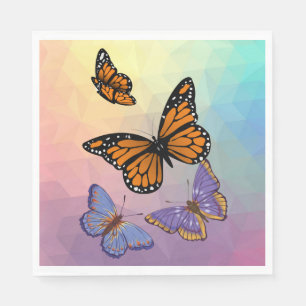 SERVIETTE EN PAPIER PAPILLONS