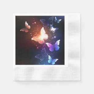 Serviette En Papier Papillons de nuit lumineux