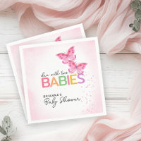 Papillons dus avec deux Baby showers jumeaux