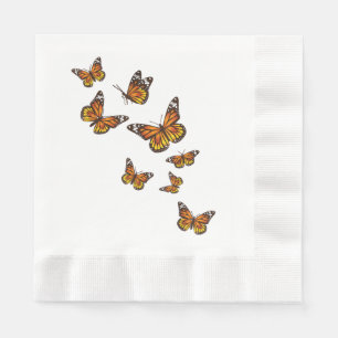 Serviette En Papier Papillons volants - Gardener à papillon Ento