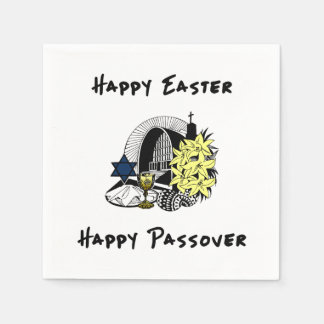 Serviette En Papier Pâques et Pâques interconfessionnelles joyeuses