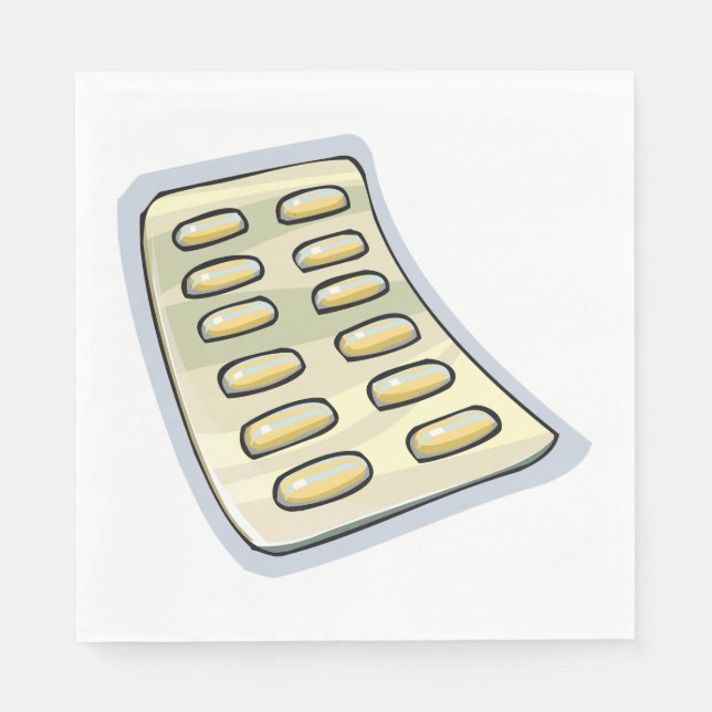 Serviette En Papier Paquet de pilules (Devant)
