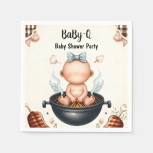 Serviette En Papier Par Plaid Babyq Fun Food Steak Beef Bbq Baby showe
