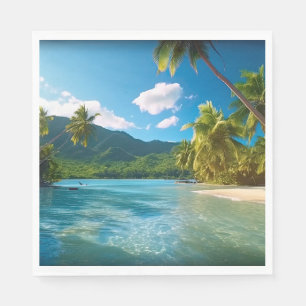 Serviette En Papier Paradis insulaire du Costa Rica