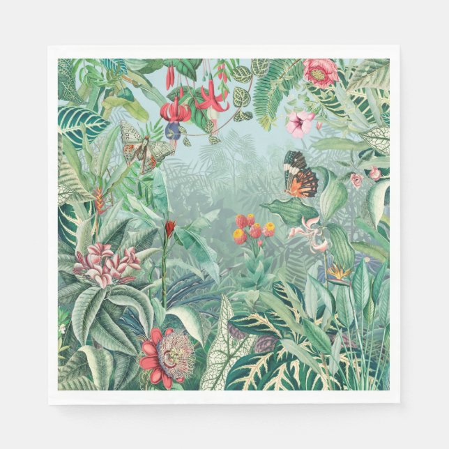 Serviette En Papier Paradis tropical (Devant)
