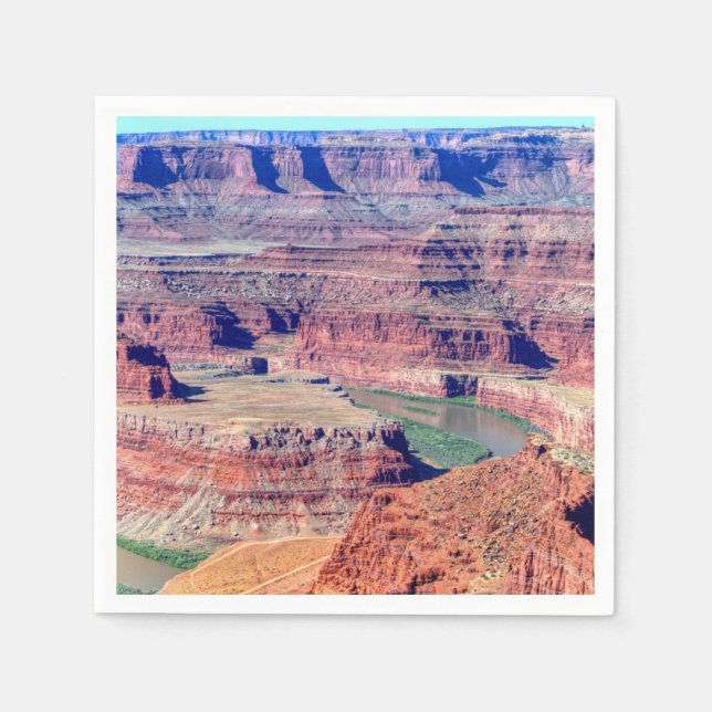 Serviette En Papier Parc d'état des chevaux morts Moab Utah (Devant)