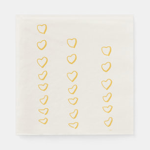 Serviette En Papier Parchemin de cœur