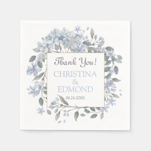 Serviette En Papier Parfaitement Joli Boho Mariage Floral Merci