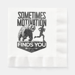 Serviette En Papier Parfois, Motivation Trouve Vous Drôle Courir Motiv