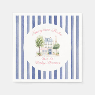 Serviette En Papier Paris Baby shower Café Parisien Tea Party