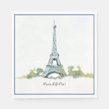 Paris France Tour Eiffel - Croquis couleur |Paris