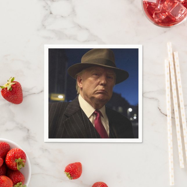 Serviette En Papier Parrain de l'Amérique Don J. Trump (En situation)
