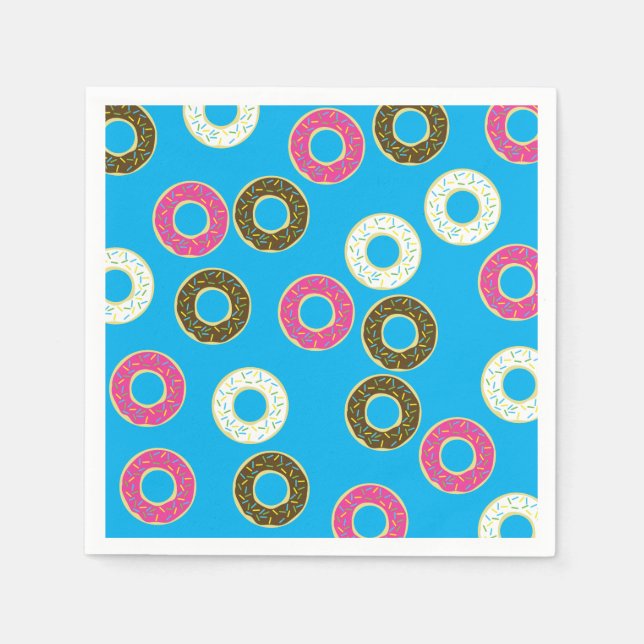 Serviette En Papier Parti Anniversaire de enfant Donut (Devant)