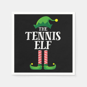 Serviette En Papier Parti chrétien de Tennis Elf Matching Family