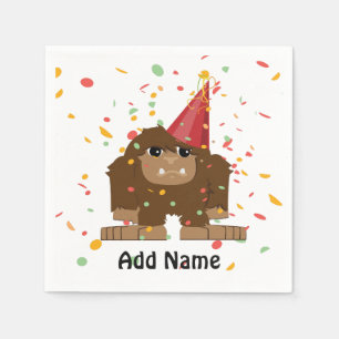 Serviette En Papier Parti Confetti Sasquatch Bigfoot