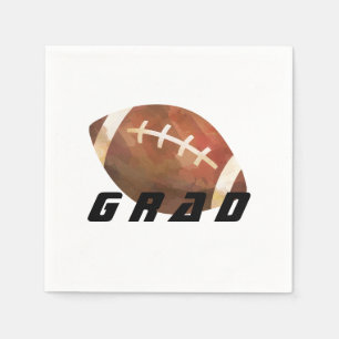 Serviette En Papier Parti de Graduation du Football Moderne