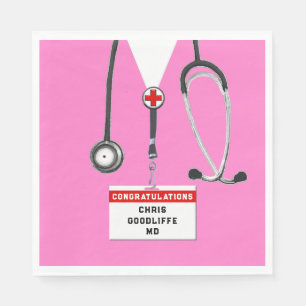 Serviette En Papier Parti de graduation Médicale personnalisée Napki