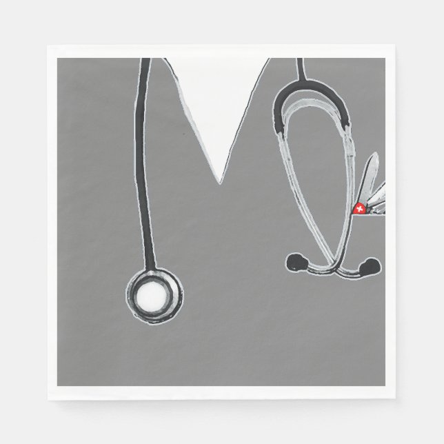 Serviette En Papier Partie Médicale du médecin (Devant)