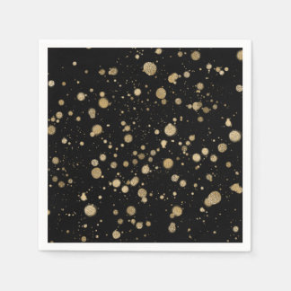 Serviette En Papier Parties scintillant Abstrait Paint Splatter Dots O