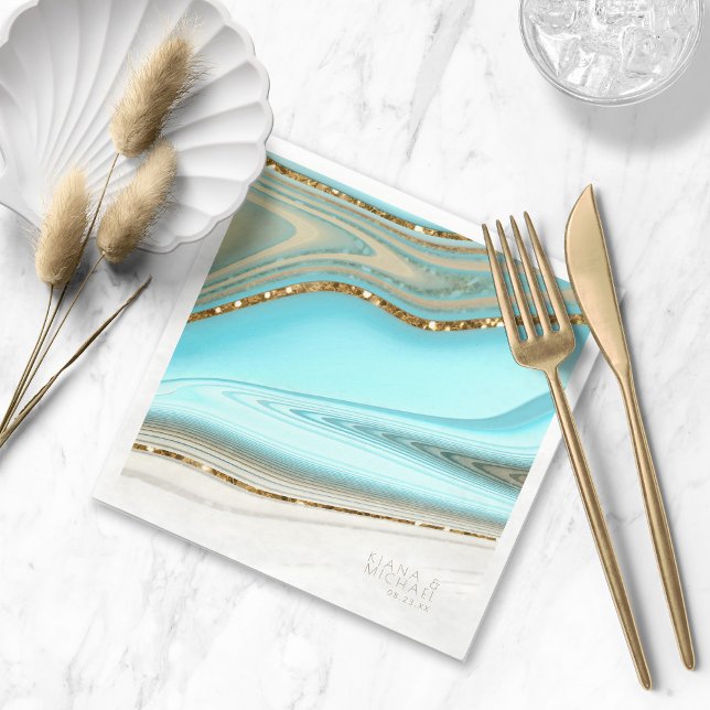 Serviette En Papier Parties scintillant Abstraite Strata Mariage ID903 (Créateur téléchargé)