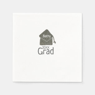 Serviette En Papier Parties scintillant de bouchon de graduation en ar